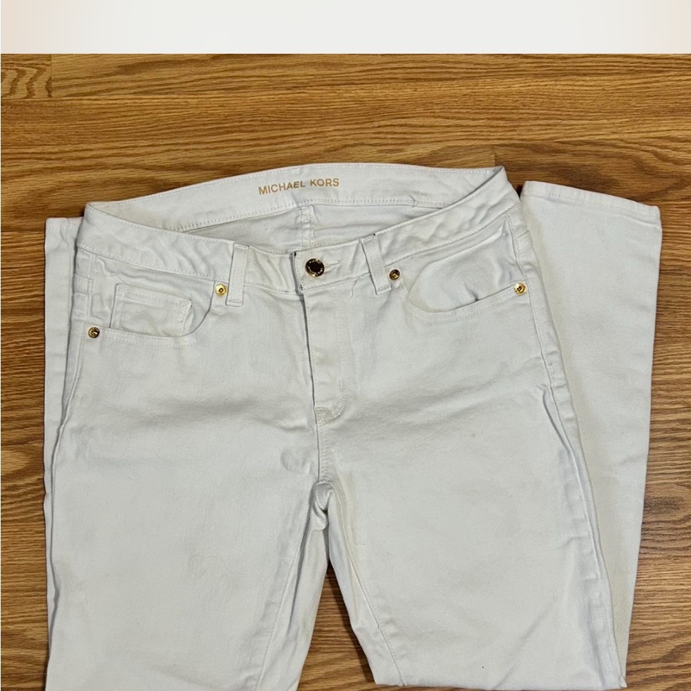Michael Kors White Skinny Jeans Classic Style